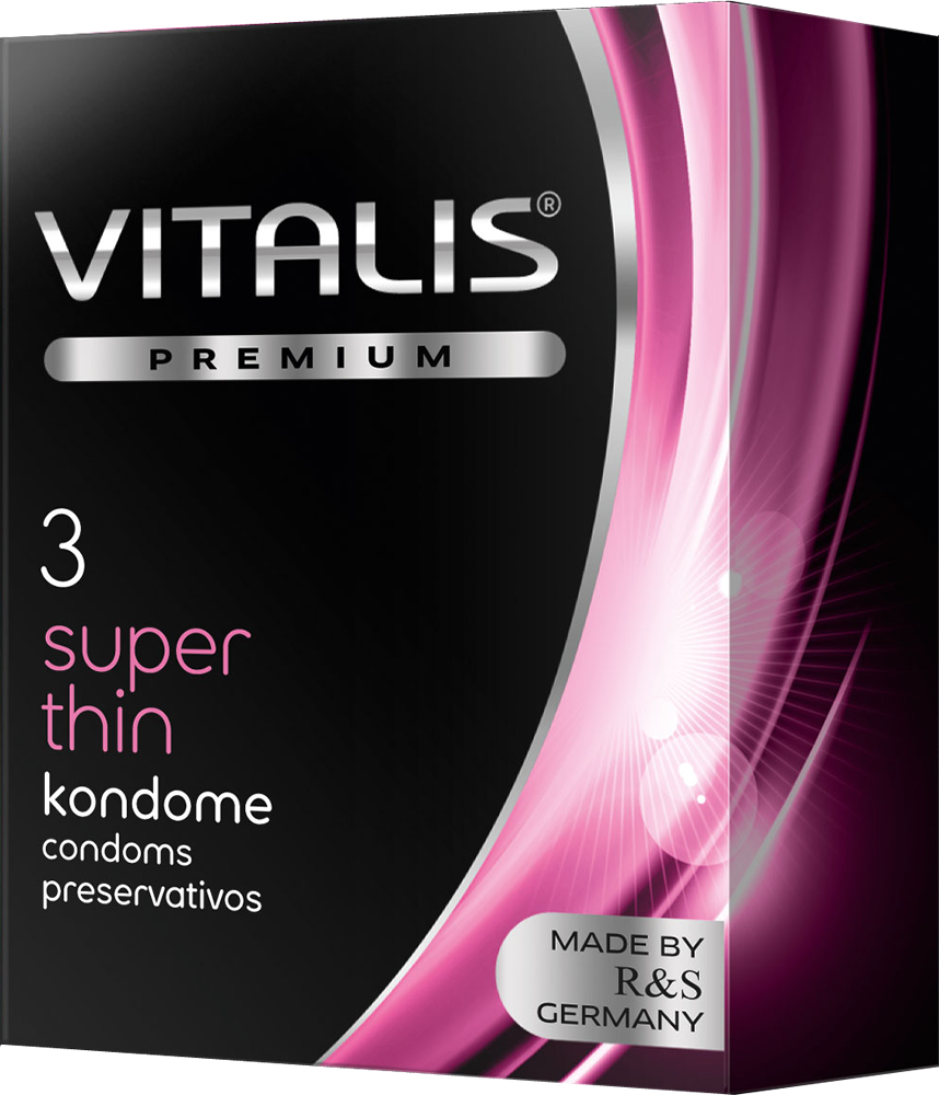 Vitalis Super Thin - preservativi sottili - 3 pezzi