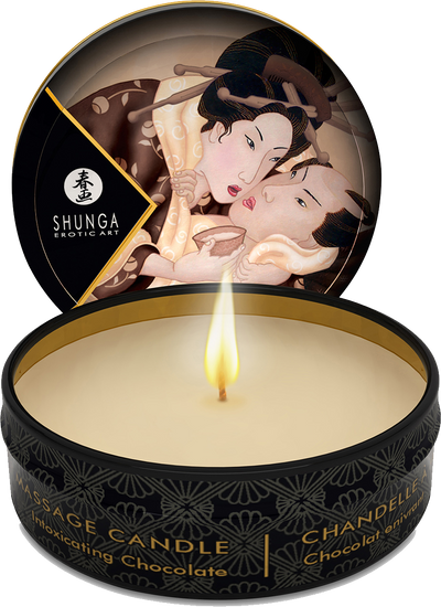 Shunga Erotic Art Candela da Massaggio Excitation - Cioccolato - 30ml o 170ml