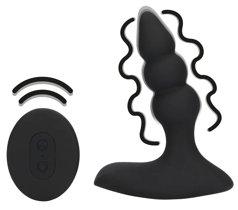 Loveline Beaded Vibrating Plug with Remote Control