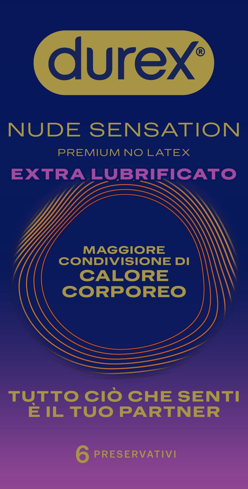 Nude Sensation Extra Lube - 6 Pezzi