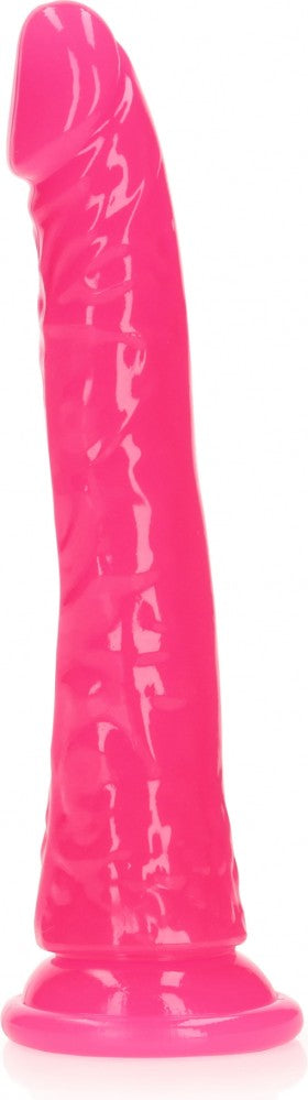 Slim Dildo Suction Cup Glow in the Dark 8''