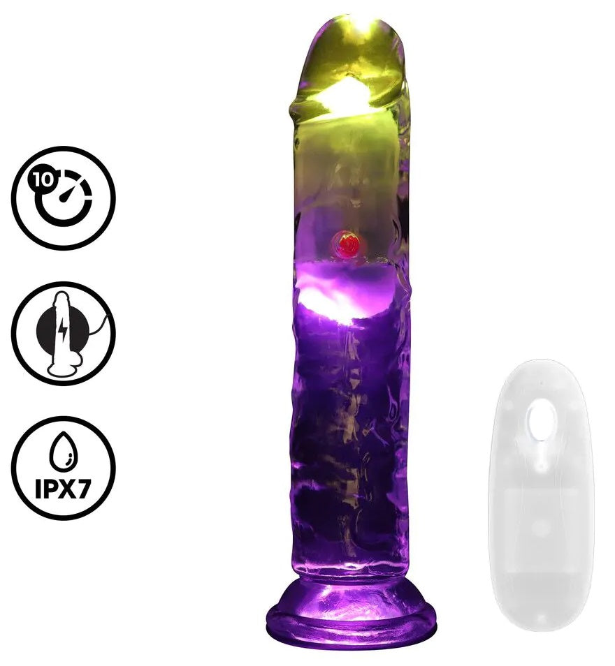 RealRock LED Vibrating Straight Realistic 18 cm