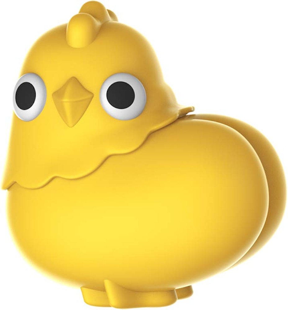 Emojibator Chickie - Stimolatore ad onde di pressione a forma di pulcino