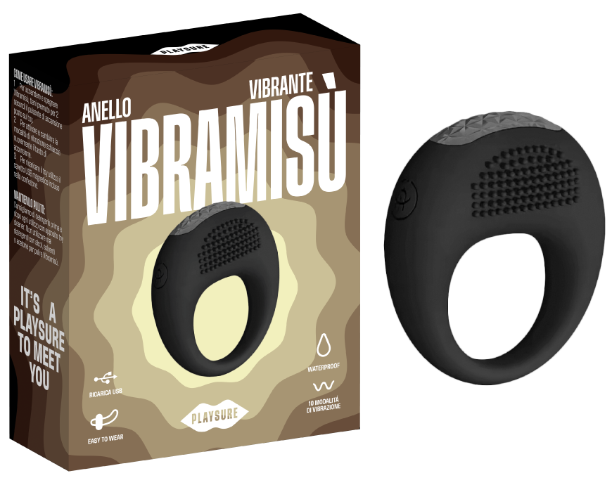 Playsure Vibramisù - anello vibrante premium ricaricabile