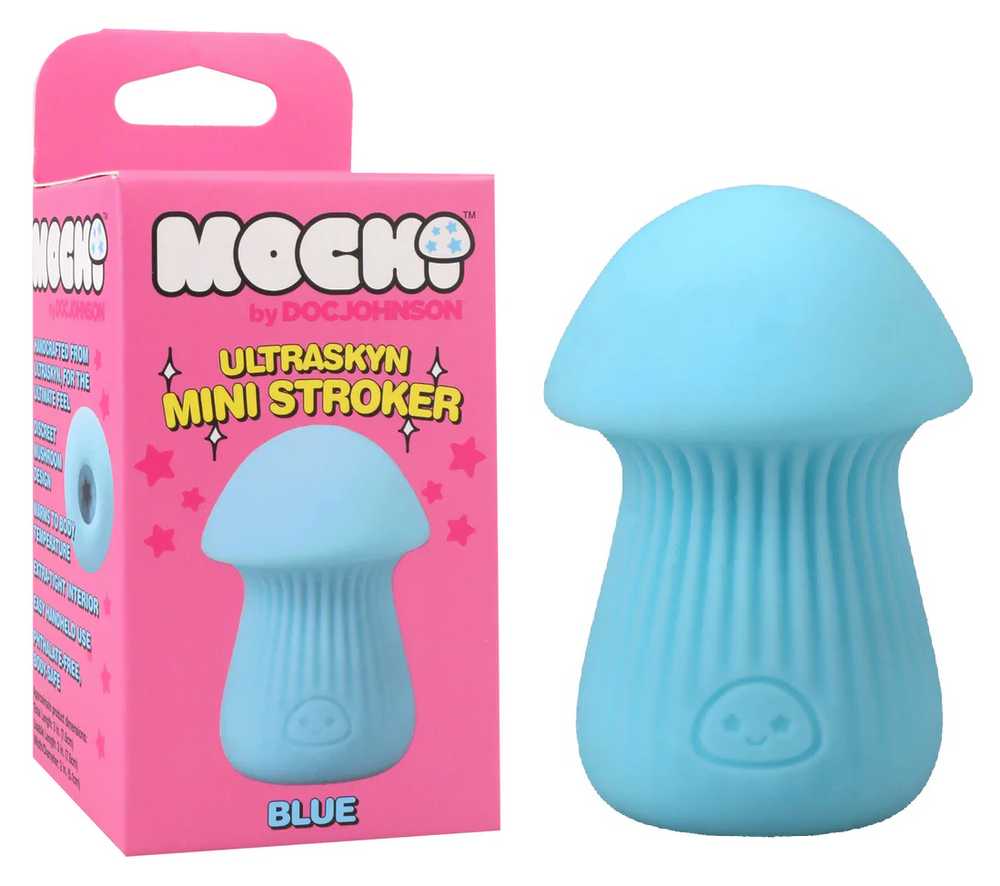 Mochi - UltraMini Mushroom Stroker - azzurro