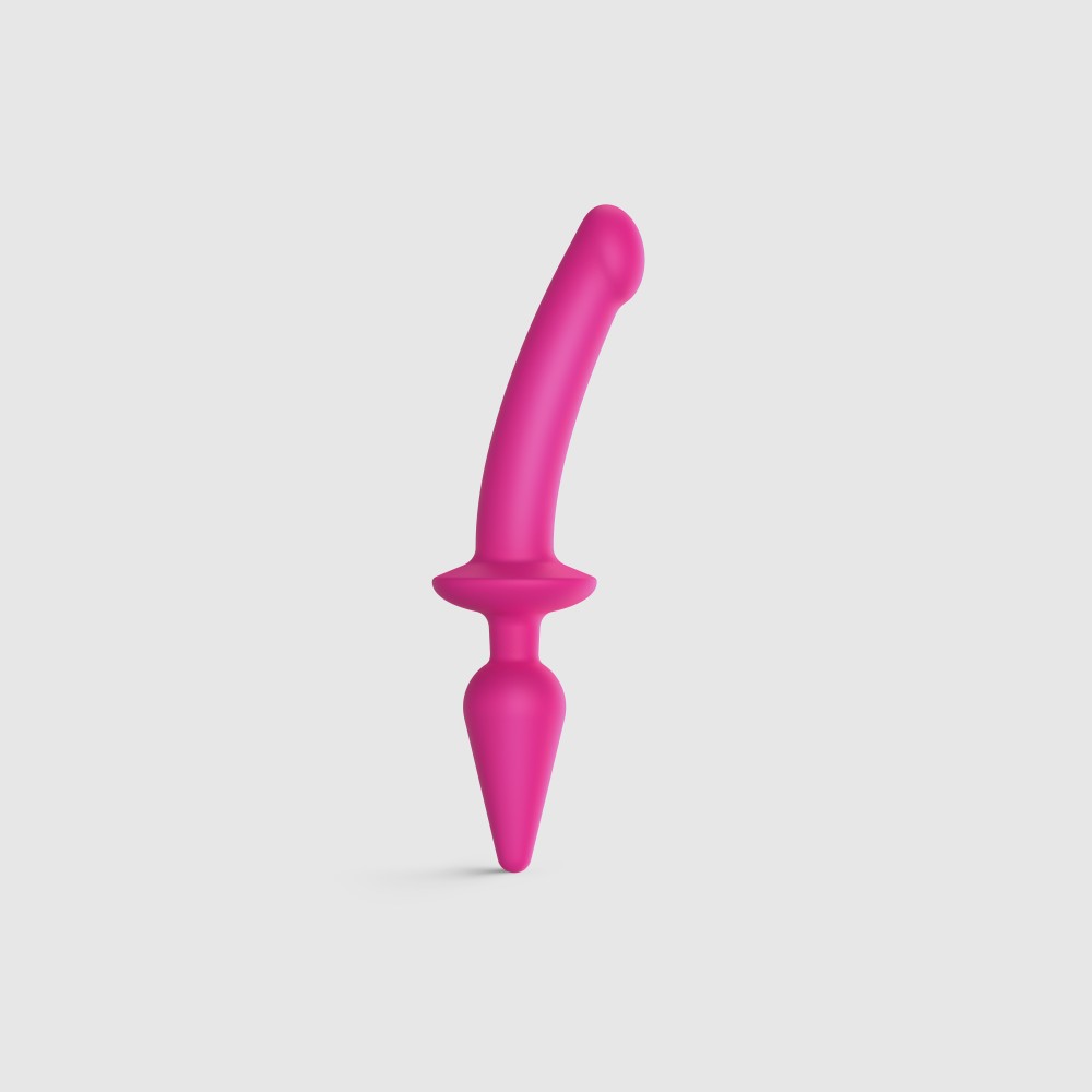 Switch Plug-in Semi-Realistic Dildo Fucsia