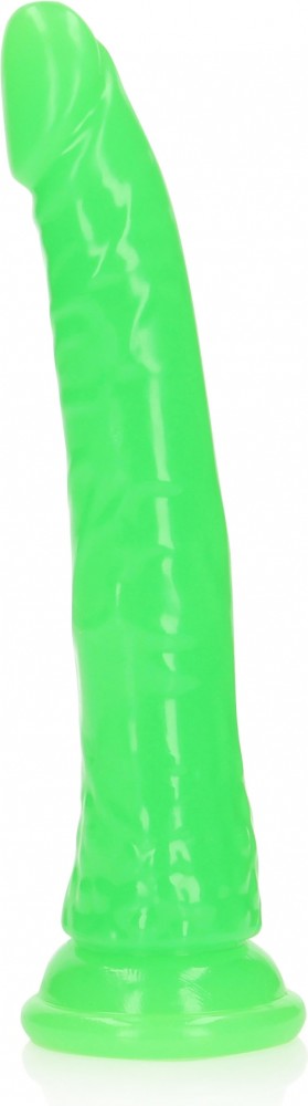 Slim Dildo Suction Cup Glow in the Dark 9''