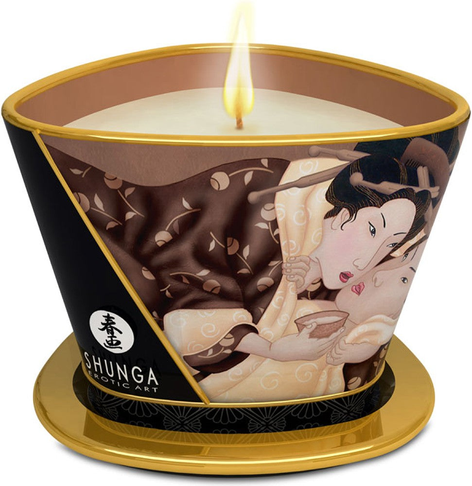 Shunga Erotic Art Candela da Massaggio Excitation - Cioccolato - 30ml o 170ml