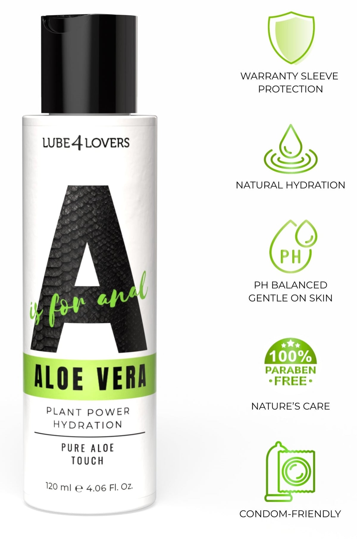 Lube4Lovers A is for Aloe Vera 120ml