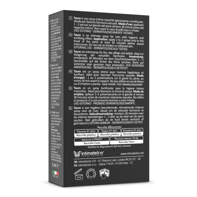 Intimateline Tauro - 5ml - spray ritardante
