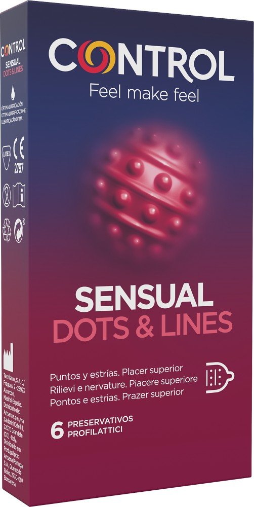 Control Sensual Dots & Line (ex Adapta Touch & Feel) - 6 pezzi