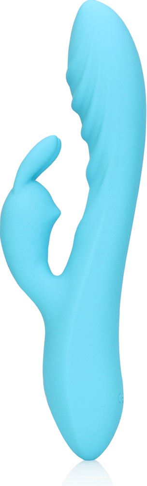 Ribbed Ultra Soft Silicone Rabbit Vibrator