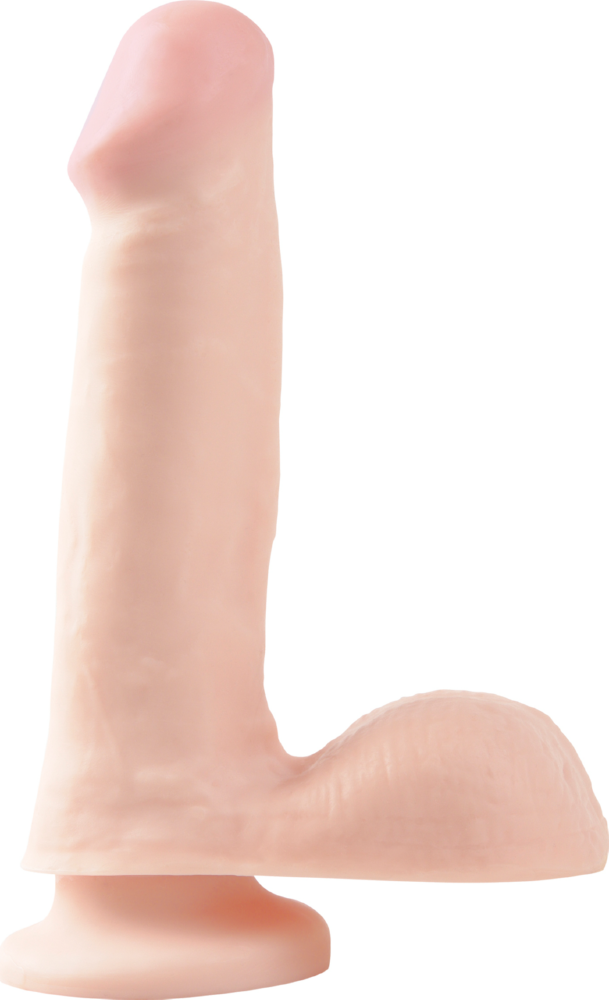 6" Realistic Dong with Suction Cup Nude